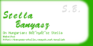 stella banyasz business card